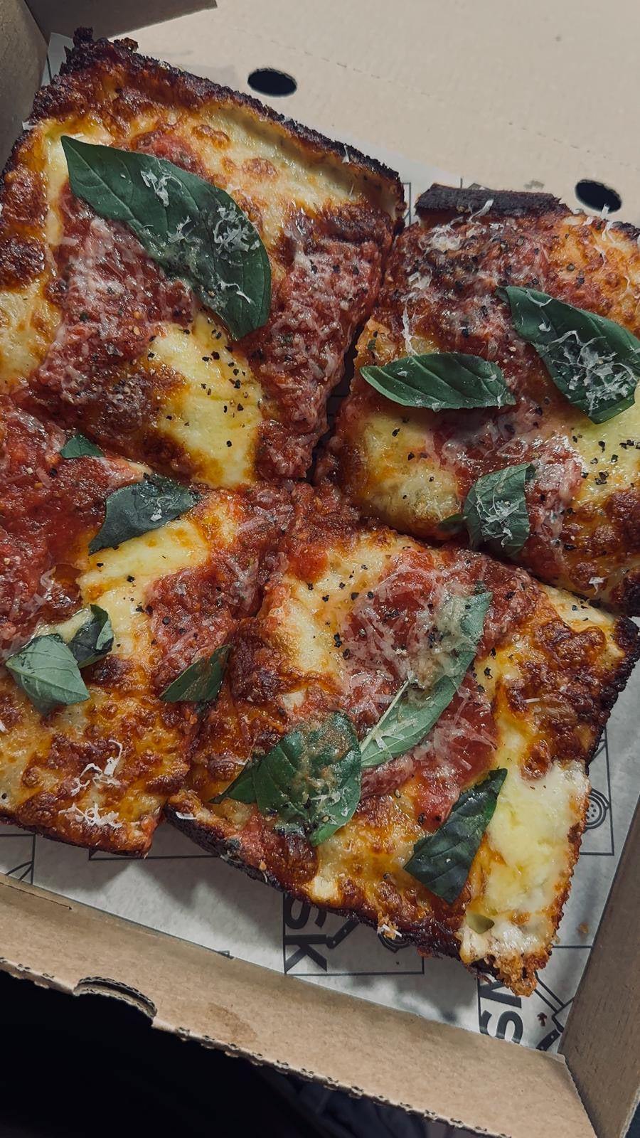 Detroit style deep pan pizza 28th November